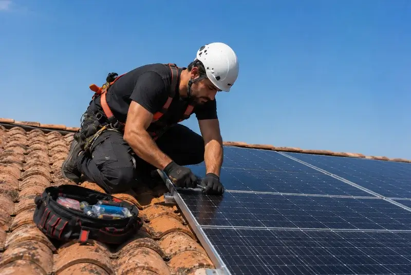 Maintenance et monitoring de panneaux solaires à Cause-de-Clérans